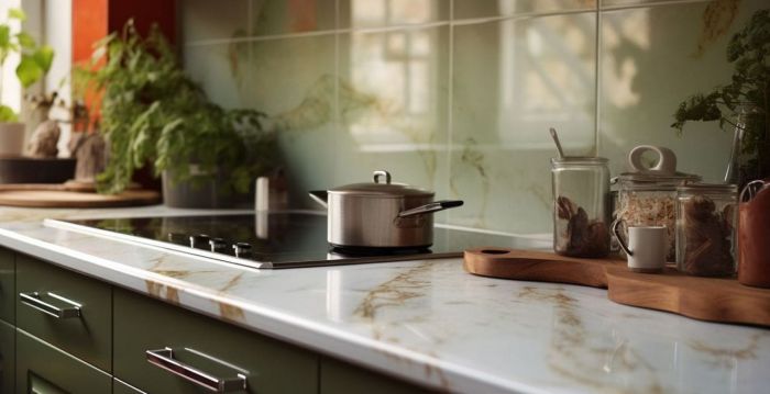 Фартук из оникса Verde (Верде)